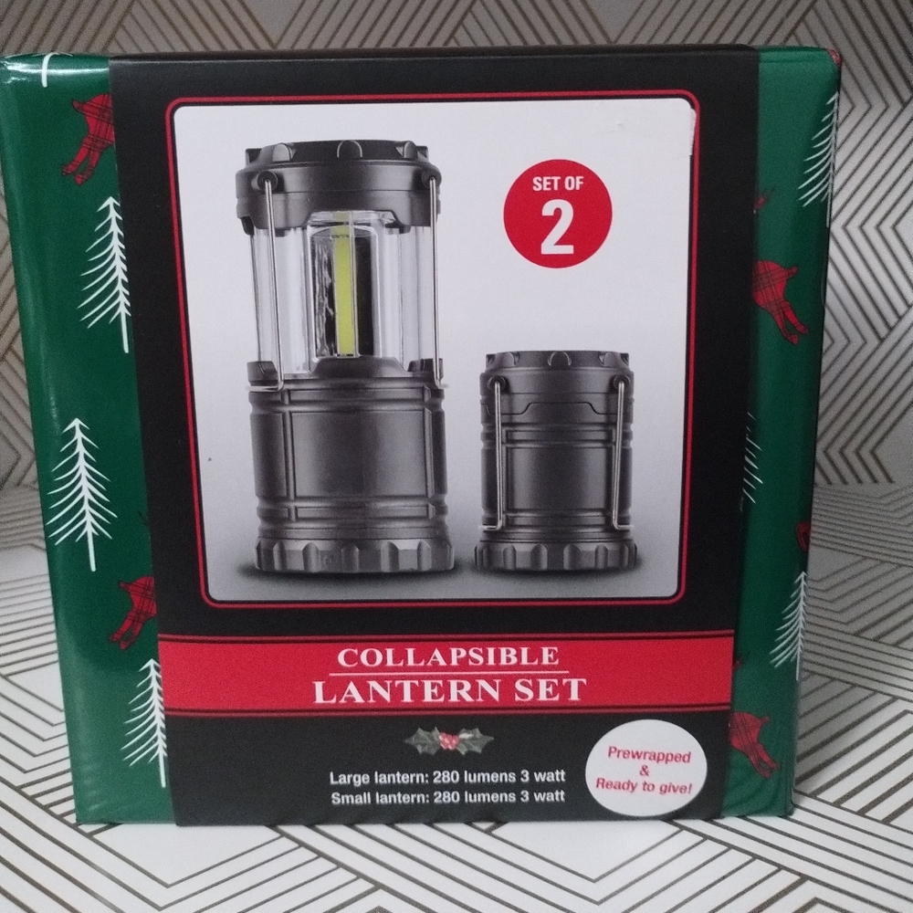 New in Box Collapsible Lantern Set
